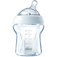 Chicco Natural Feeling Baby Glass Bottle – 0+ Months